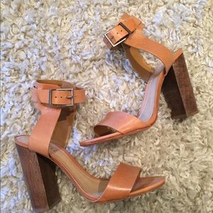 Wooden heeled sandals from Schutz